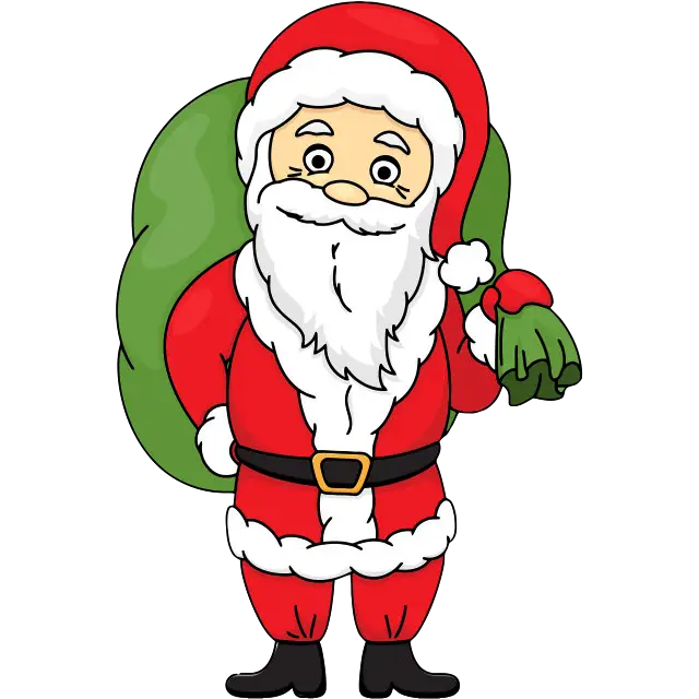 Vánoční Santa Claus barevný obrázek
