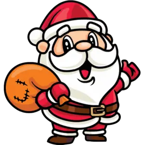 Santa Claus Vánoce 2021 barevný obrázek