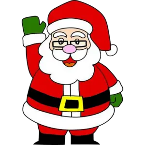Santa Claus vánoční noc barevný obrázek
