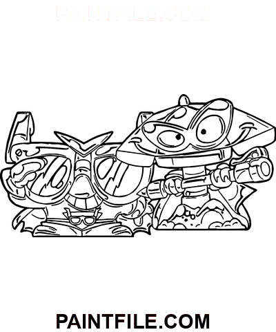 Superzings pro děti omalovánka