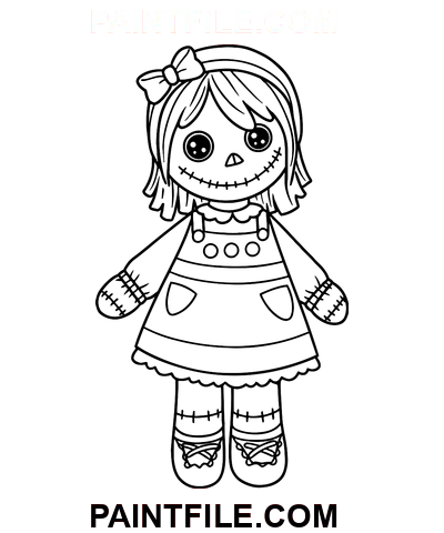 Roztomilý Ragdoll Pro Dívky omalovánka