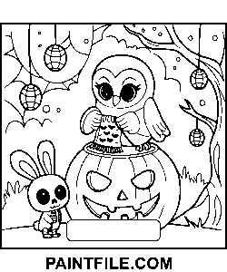 Krásné strašidelné časy omalovánka