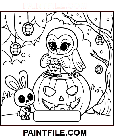 Krásné strašidelné časy omalovánka