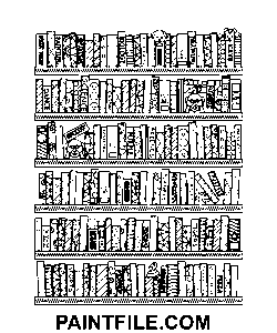 Knihy Line Art omalovánka