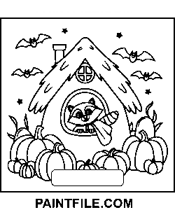 Strašidelné časy kreslení omalovánka