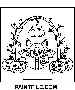 Strašidelné časy snadné kreslení omalovánka