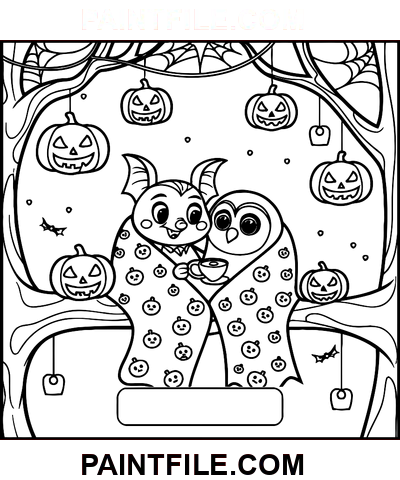 Strašidelné časy pro rafinovanou relaxaci omalovánka