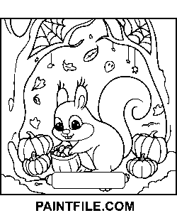 Strašidelné časy pro umělecké děti omalovánka