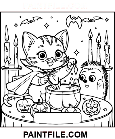 Strašidelné časy pro umělecké mysli omalovánka
