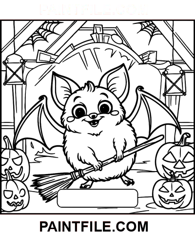 Strašidelné časy pro kreativní inspiraci omalovánka