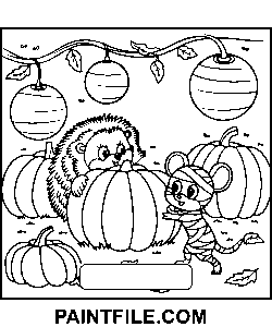 Strašidelné časy pro sváteční zábavu omalovánka