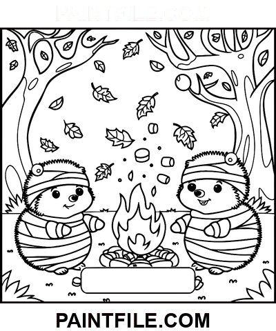 Strašidelné časy pro sváteční radost omalovánka