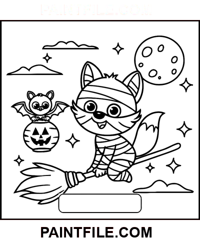 Strašidelné časy pro nápadité děti omalovánka