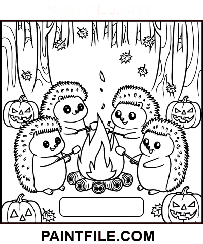 Strašidelné časy pro vnitřní zábavu omalovánka