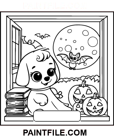 Strašidelné časy pro děti Radost omalovánka