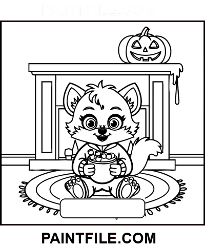 Strašidelné časy pro malé umělce omalovánka