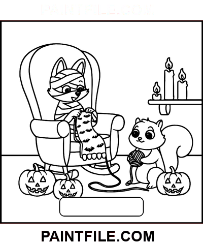 Strašidelné časy pro relaxaci omalovánka