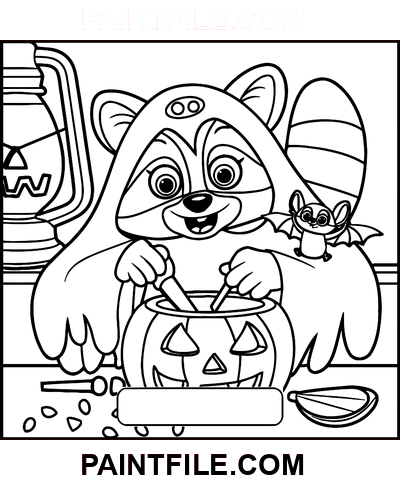 Strašidelné časy prázdninová zábava omalovánka