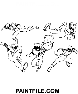 Ranger pro děti omalovánka
