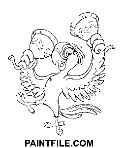 Krásný film Rio omalovánka