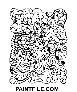 Mazlavý vzor omalovánka
