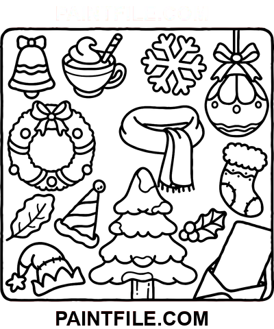 browmies Vánoce pro sváteční zábavu omalovánka