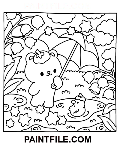 Zasněné dny pro kreativní vyjádření omalovánka
