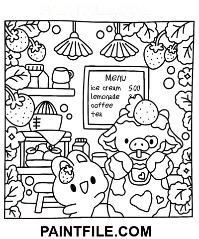 Zasněné dny pro kreativní hraní omalovánka