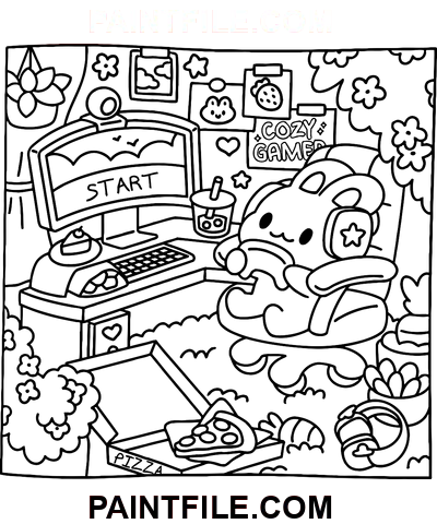 Zasněné dny pro zábavné učení omalovánka