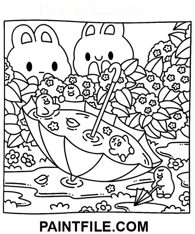 Zasněné dny pro nápadité děti omalovánka