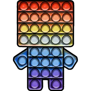 Minecraft Pop-it image en couleur