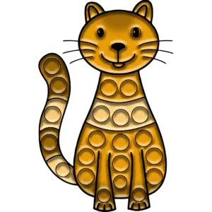 Pop-it Cat image en couleur