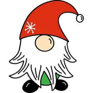 Icône Gnome de Noël image en couleur