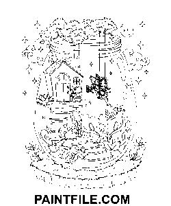 La vie à l’intérieur du pot pour l’expression créative coloriage