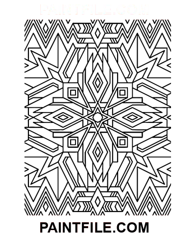 Géométrique Psychédélique coloriage