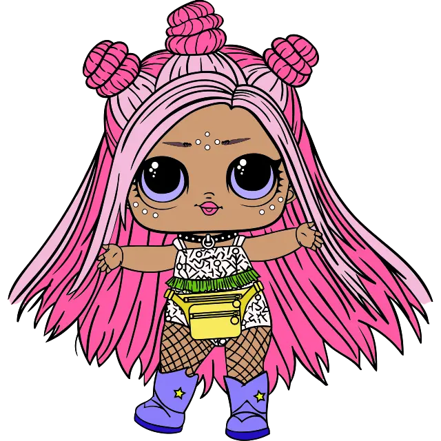 LOL Doll Hair Obiective imagine colorată