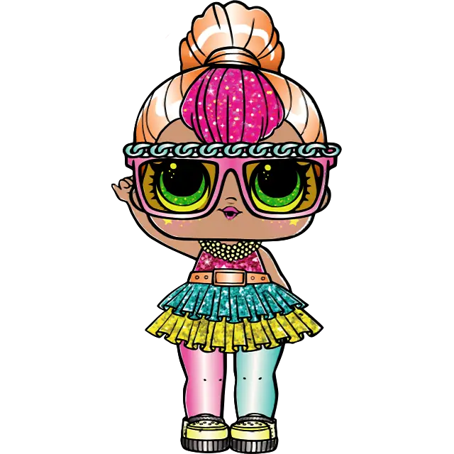 LOL Doll Neon QT imagine colorată