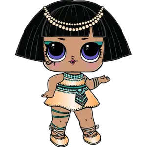 LOL Doll Faraon BB imagine colorată