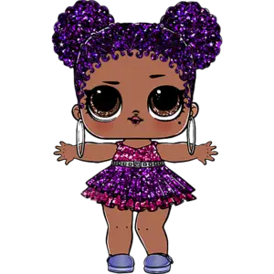 LOL Doll Purple Queen imagine colorată
