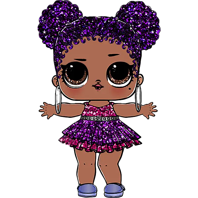 LOL Doll Purple Queen imagine colorată
