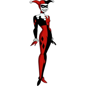 Harley Quinn Zâmbet imagine colorată