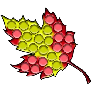 Frunza de arțar Pop-o imagine colorată
