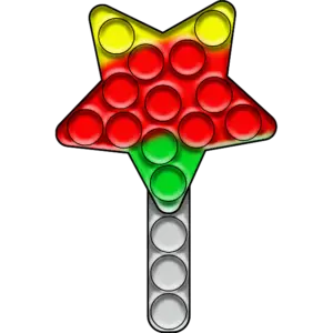 Lollipop Star Pop-it imagine colorată