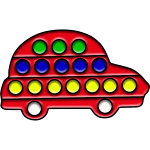 Mașină Pop It imagine colorată