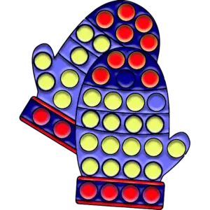 Mănuși de iarnă imagine colorată