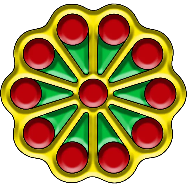 Pop-it floare imagine colorată