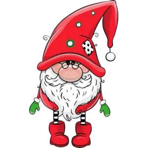 Crăciun drăguț Elf Dwarf imagine colorată