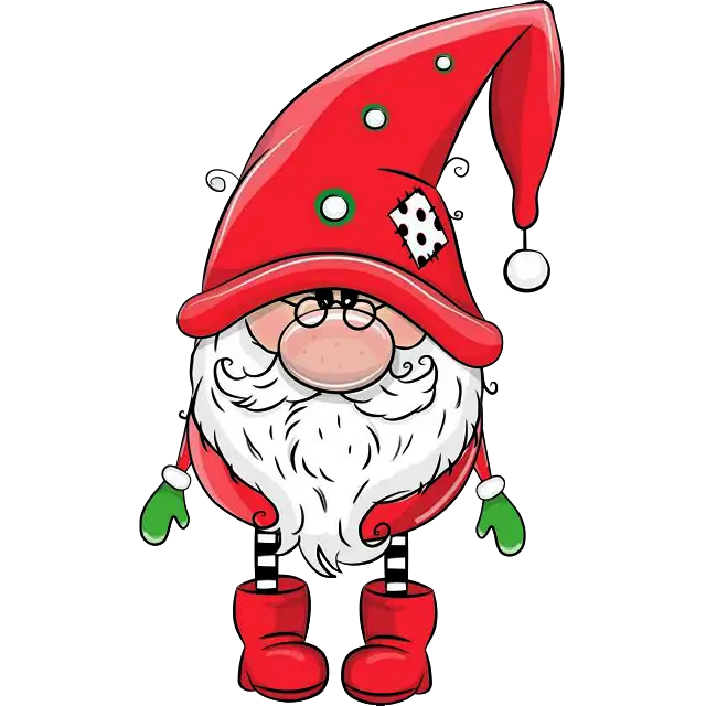Crăciun drăguț Elf Dwarf imagine colorată