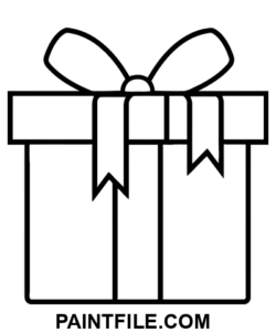 Pictogramă cadou pagina de colorat