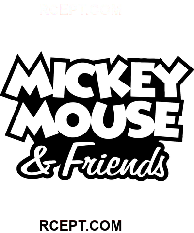 Logo-ul prietenilor lui Mickey Mouse pagina de colorat